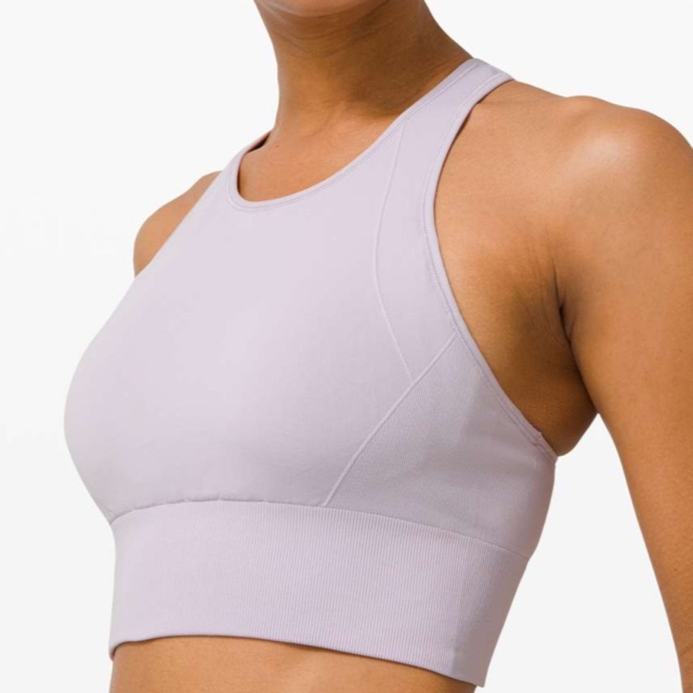 lululemon athletica Ebb To Train Light purple Sports Bra
